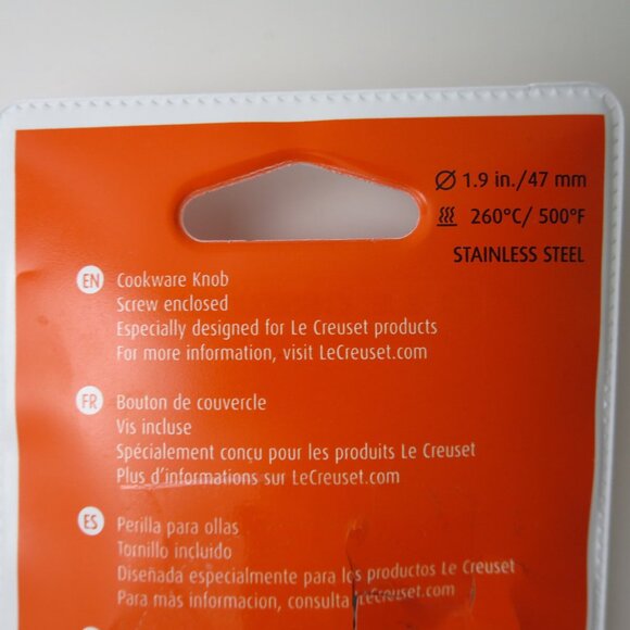 Le Creuset Stainless Steel Heart Knob - Picture 4 of 7